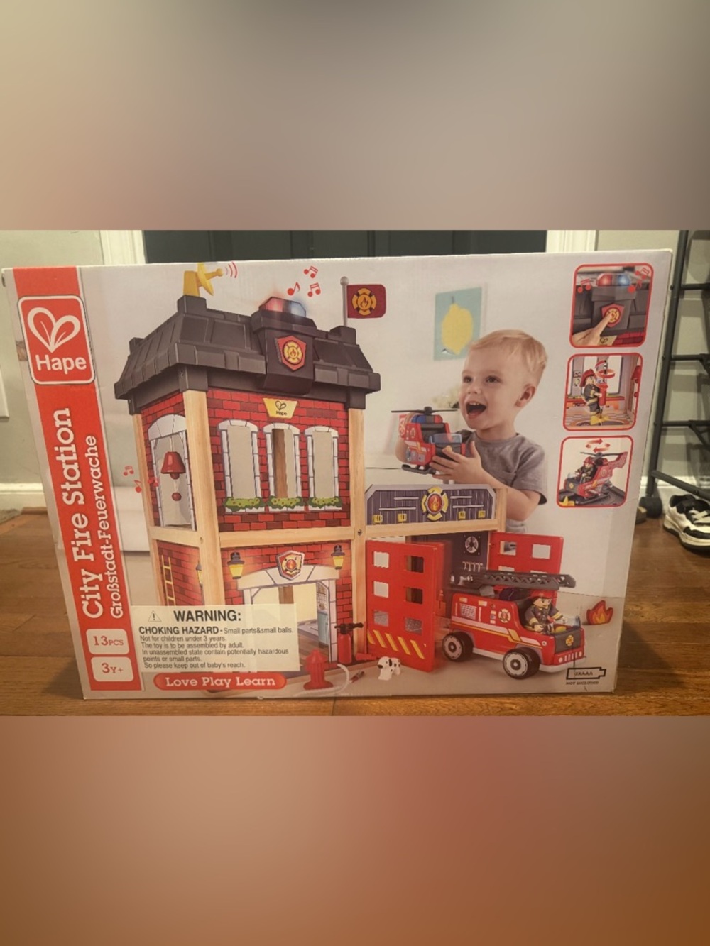 Hape City Fire Station, 13 pieces, make an offer